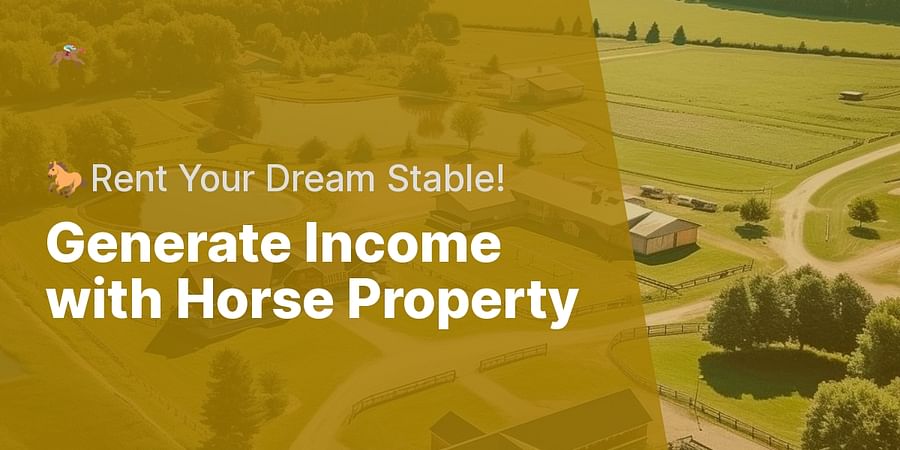 Generate Income with Horse Property - 🐎Rent Your Dream Stable!