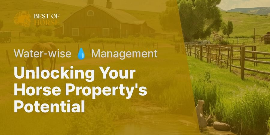 Unlocking Your Horse Property's Potential - Water-wise π§ Management