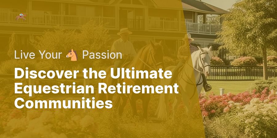 Discover the Ultimate Equestrian Retirement Communities - Live Your ๐ด Passion